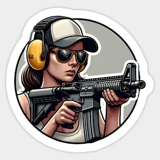 Tactical Girl Sticker